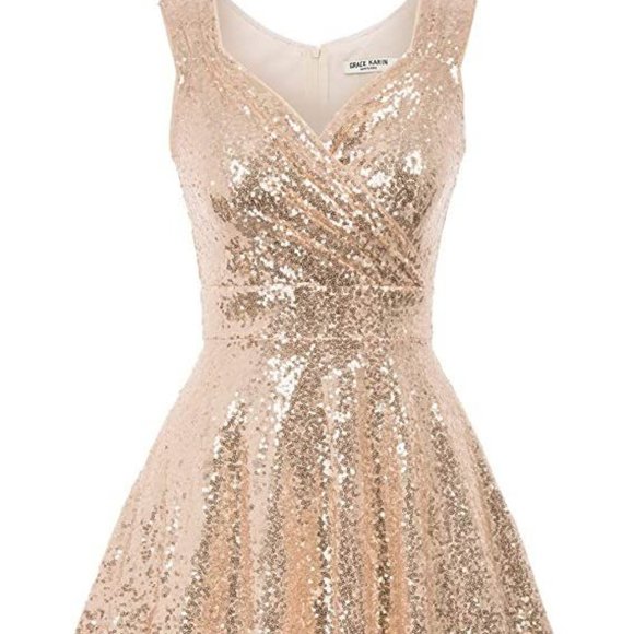 Grace Karin Sweetheart Gold Applique Gold Sequin Cocktail Dress Short White  Formal Prom Dress With Jurk Tulle Coctail HH374 From Werbowy, $93.12